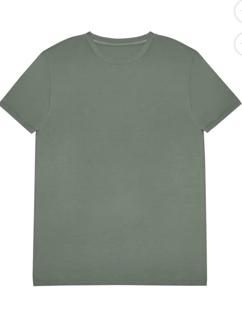 Men's Short Sleeve Undershirt & Shorts Pajama Set in Olive Green - Picture 7 of 10